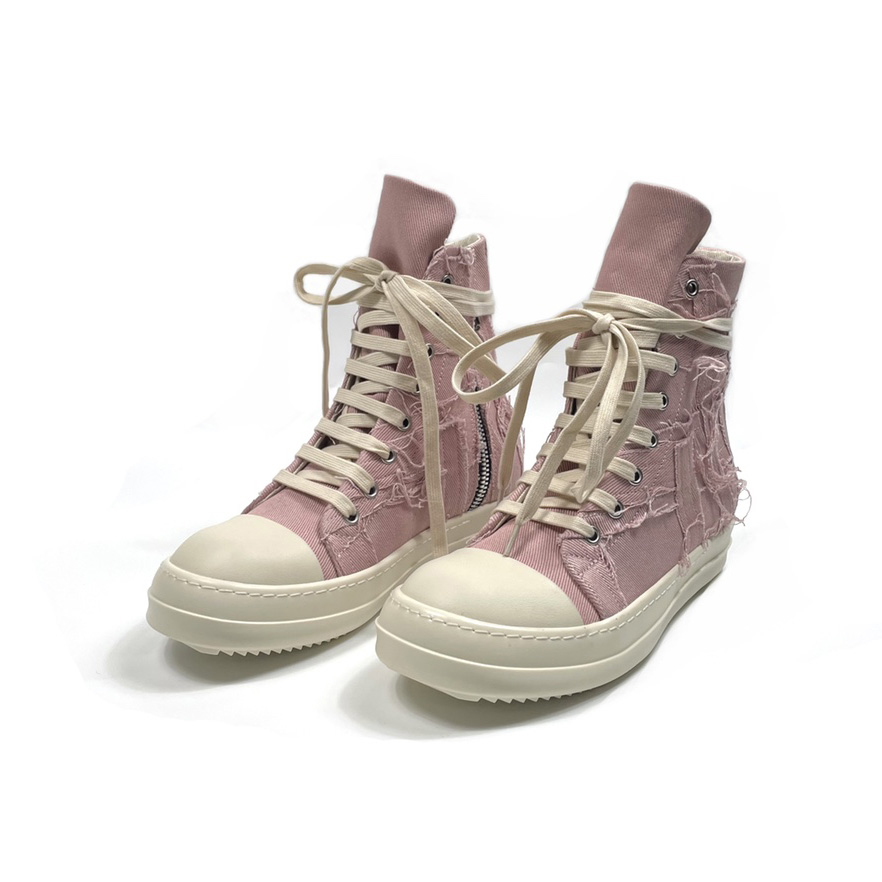 Rick Owens Drkshdw Pink Slash Sneakers - everydesigner