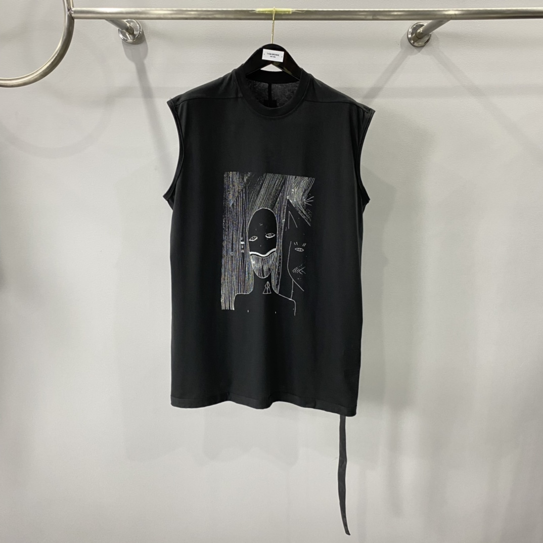 Rick Owens Drkshdw Strobe Sleeveless Tank Top - everydesigner