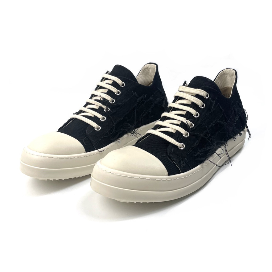 Rick Owens Drkshdw Distressed-effect Low-top Sneakers - everydesigner