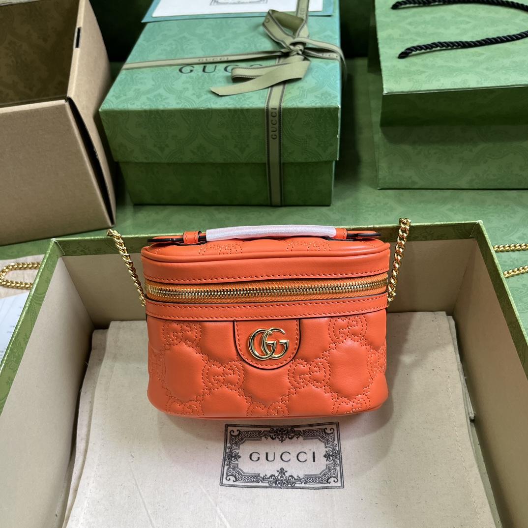 Gucci GG Matelassé Top Handle Mini Bag(16-10.5-5cm) - everydesigner