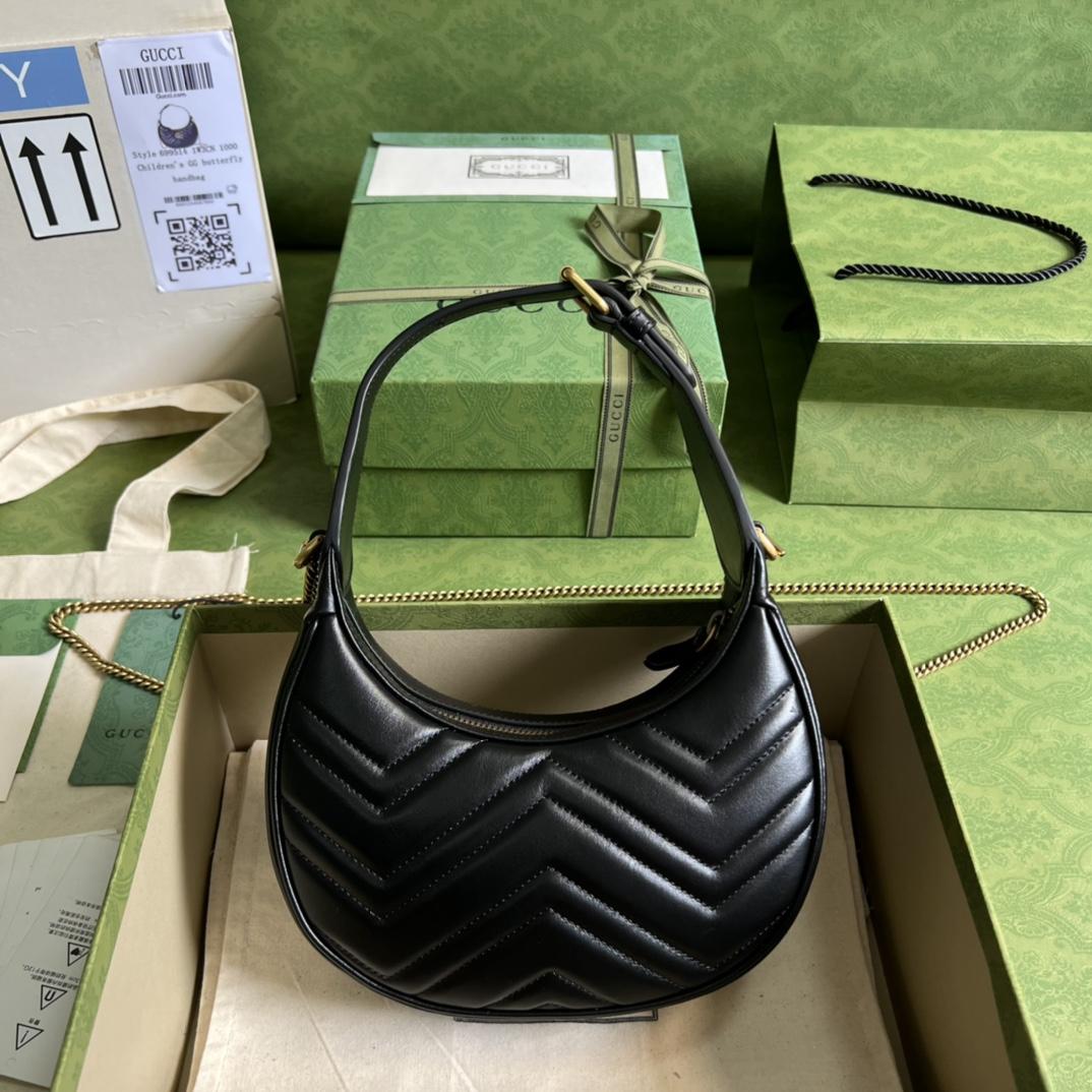 Gucci GG Marmont Half-Moon-Shaped Mini Bag(21.5-11-5cm) - everydesigner