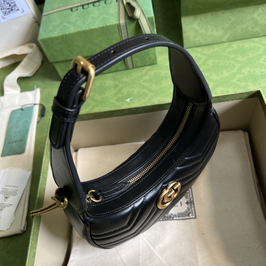 Gucci GG Marmont Half-Moon-Shaped Mini Bag(21.5-11-5cm) - everydesigner