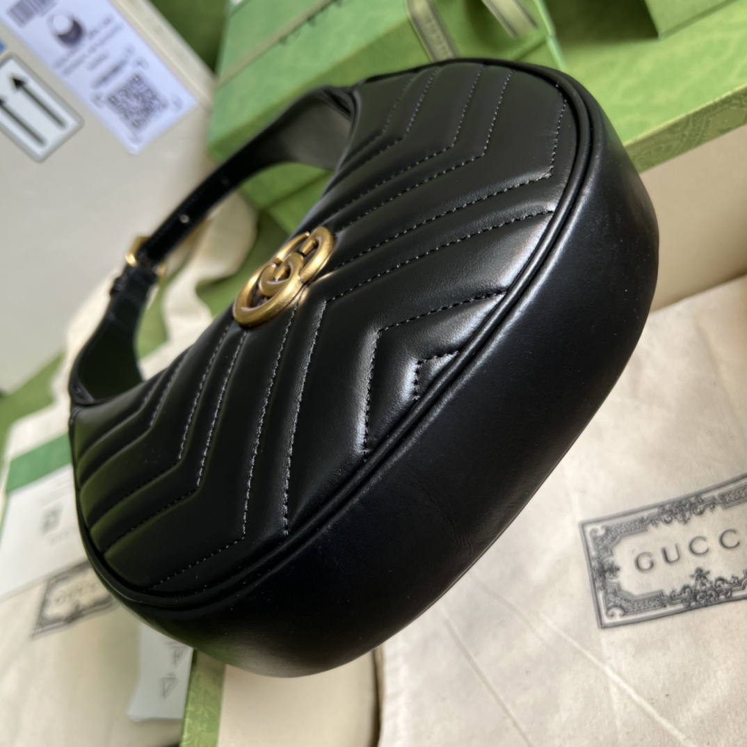 Gucci GG Marmont Half-Moon-Shaped Mini Bag(21.5-11-5cm) - everydesigner