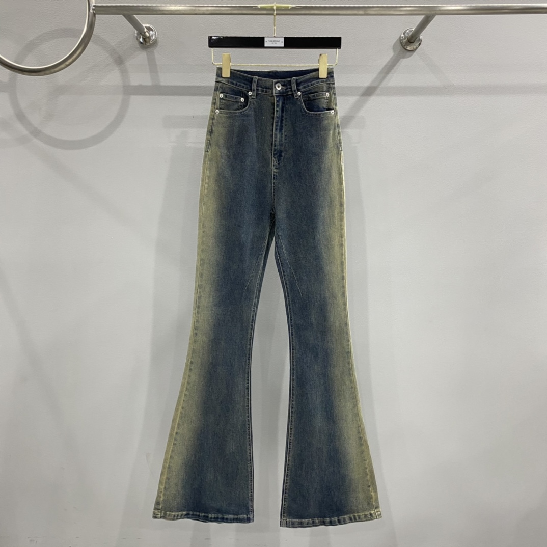 Rick Owens Drkshdw Blue Bolan Bootcut Jeans - everydesigner