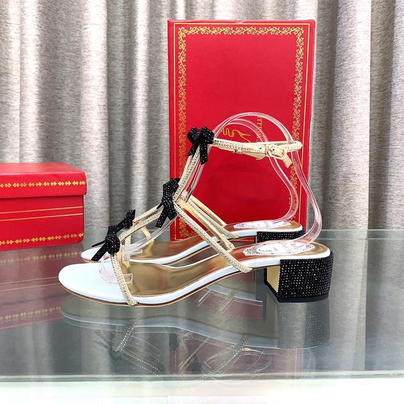 Rene Caovilla Sandals With Ankle Laces Caterina - everydesigner