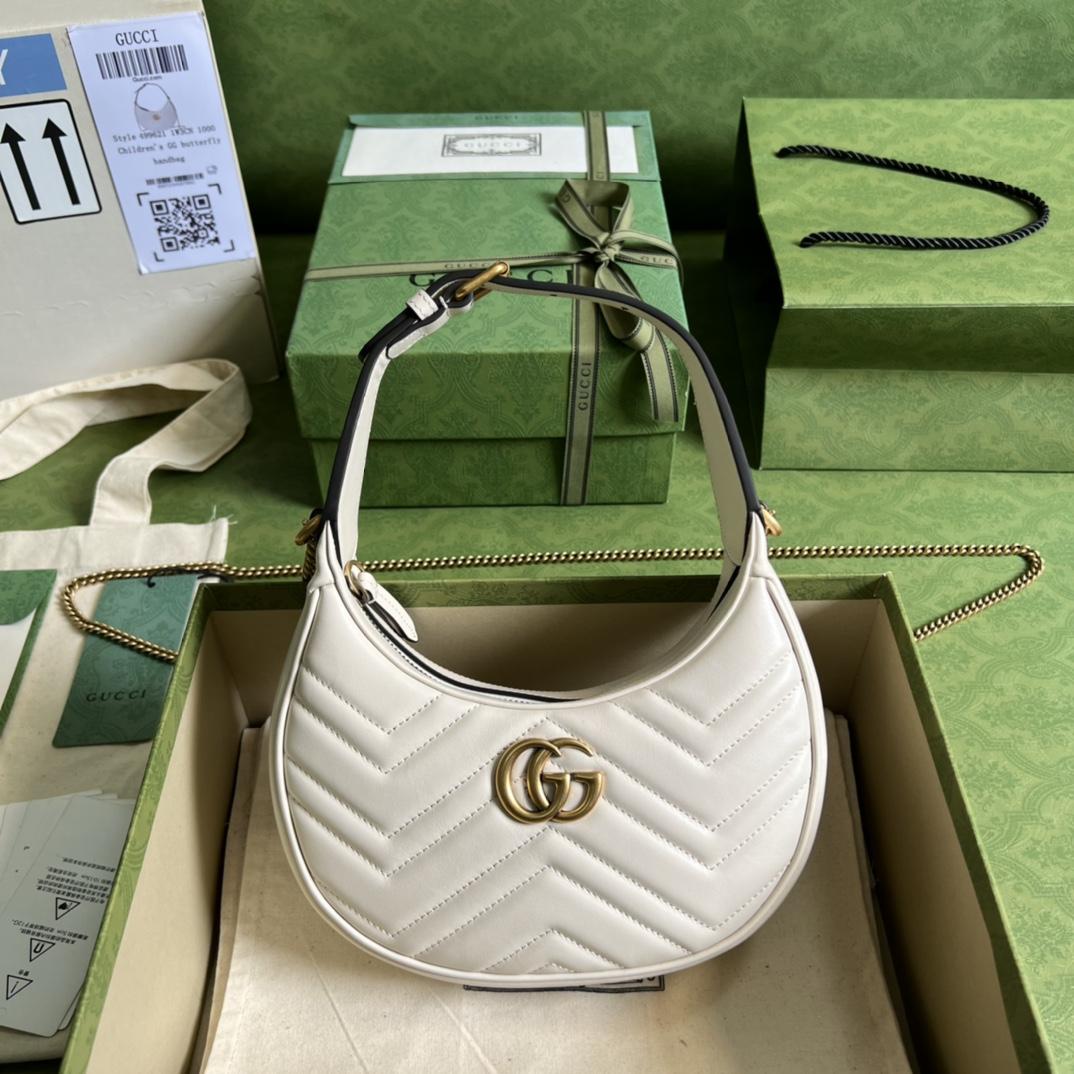 Gucci GG Marmont Half-Moon-Shaped Mini Bag(21.5-11-5cm) - everydesigner