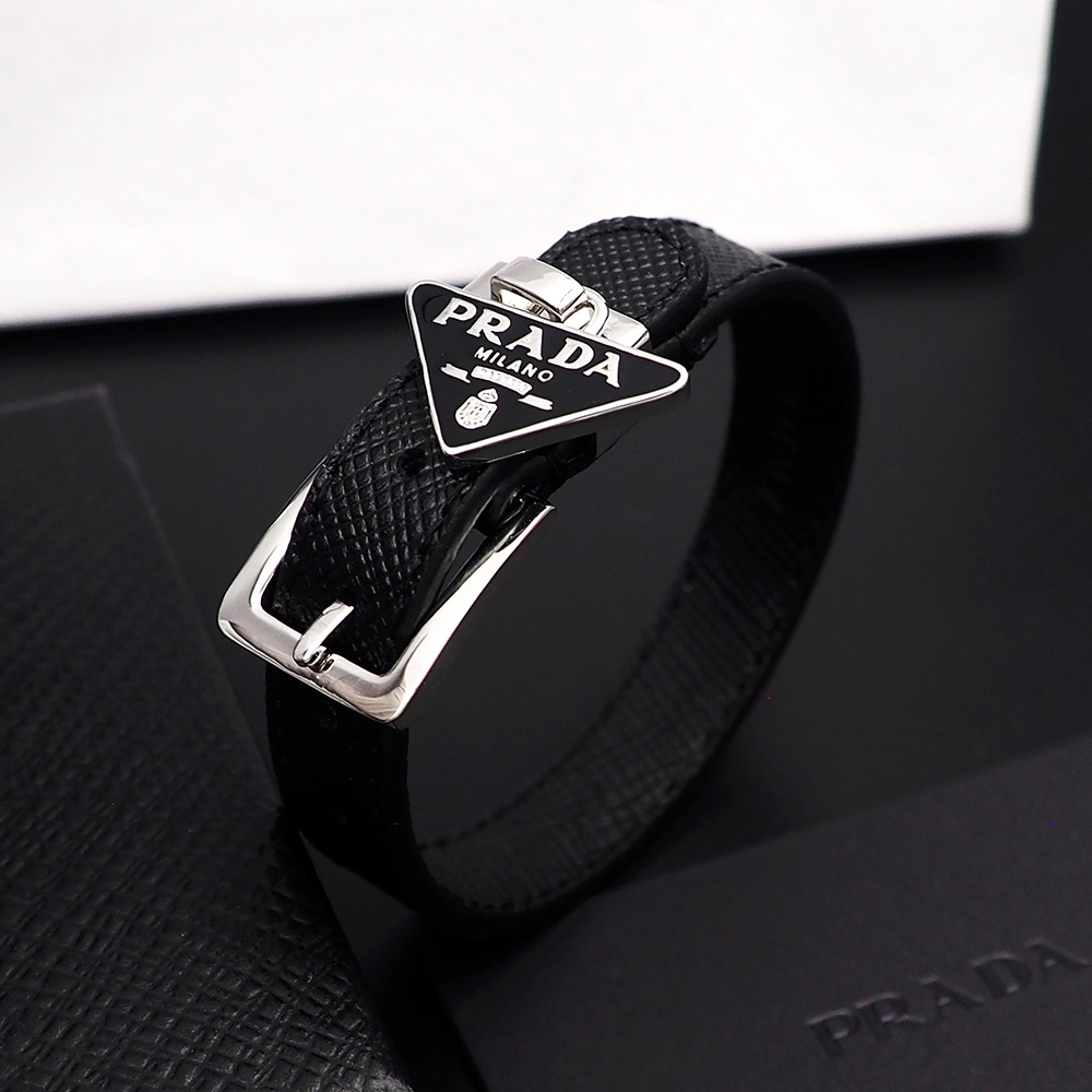 Prada Saffiano Leather Bracelet - everydesigner