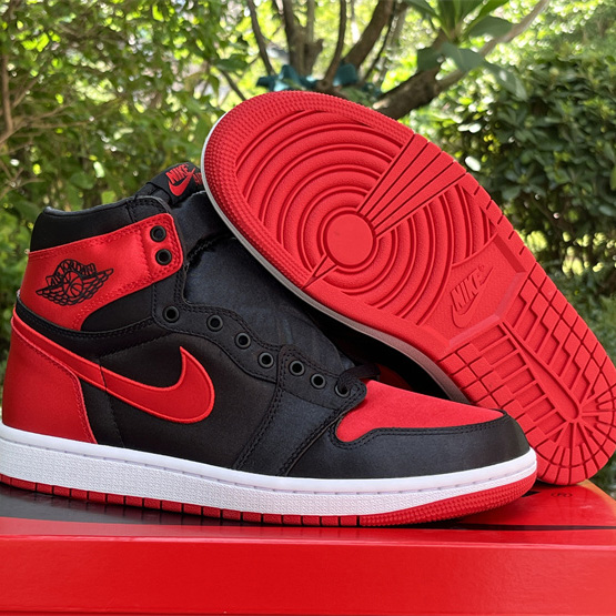 Air Jordan 1 High OG WMNS “Satin Bred” Sneaker     FD4810-061 - everydesigner