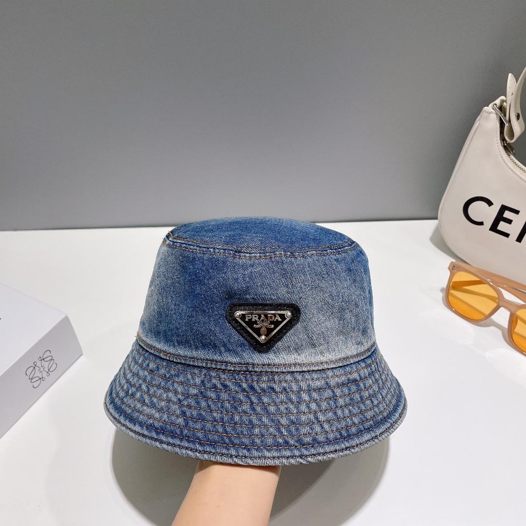 Prada Denim Bucket Hat - everydesigner