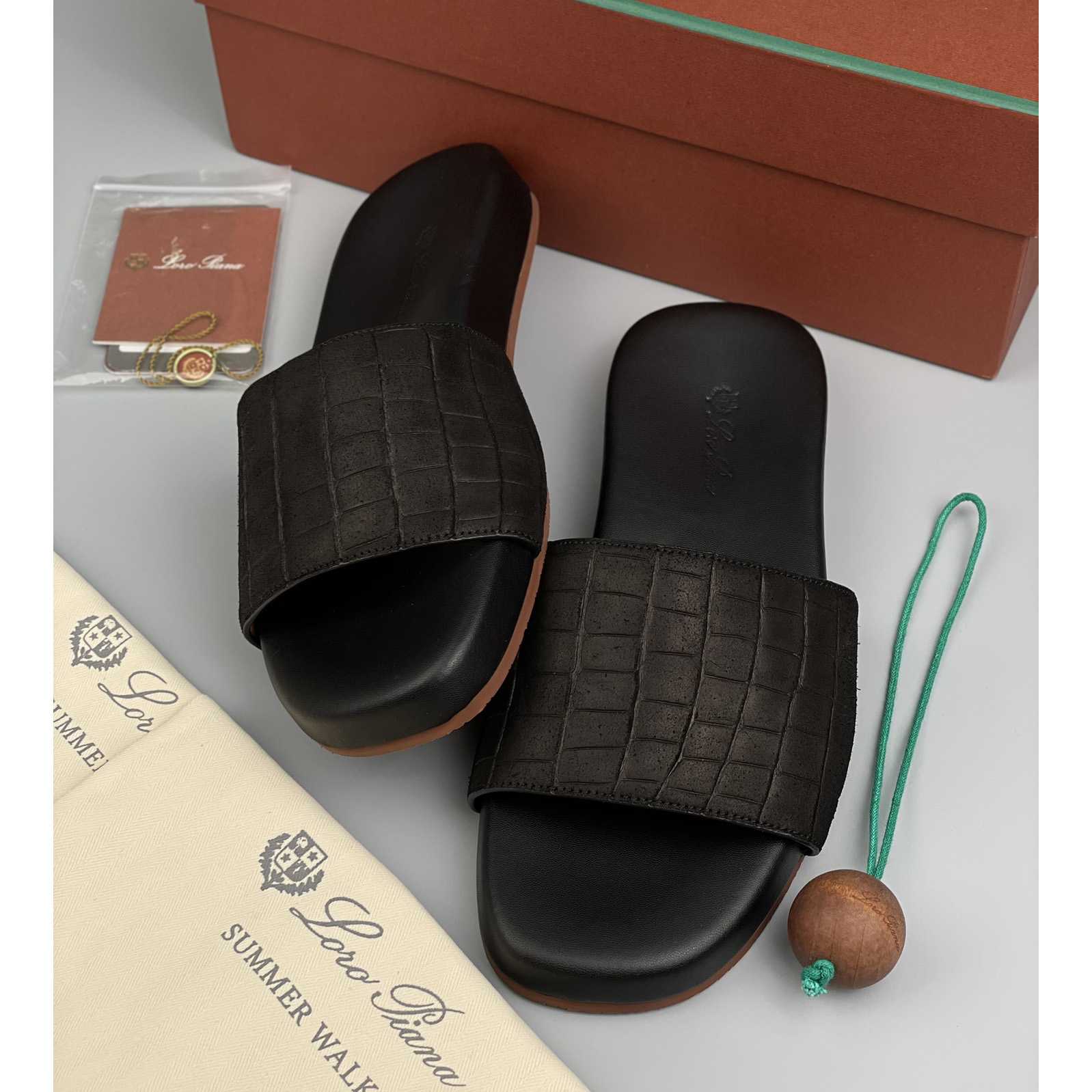 Loro Piana Slide Sandal  - everydesigner