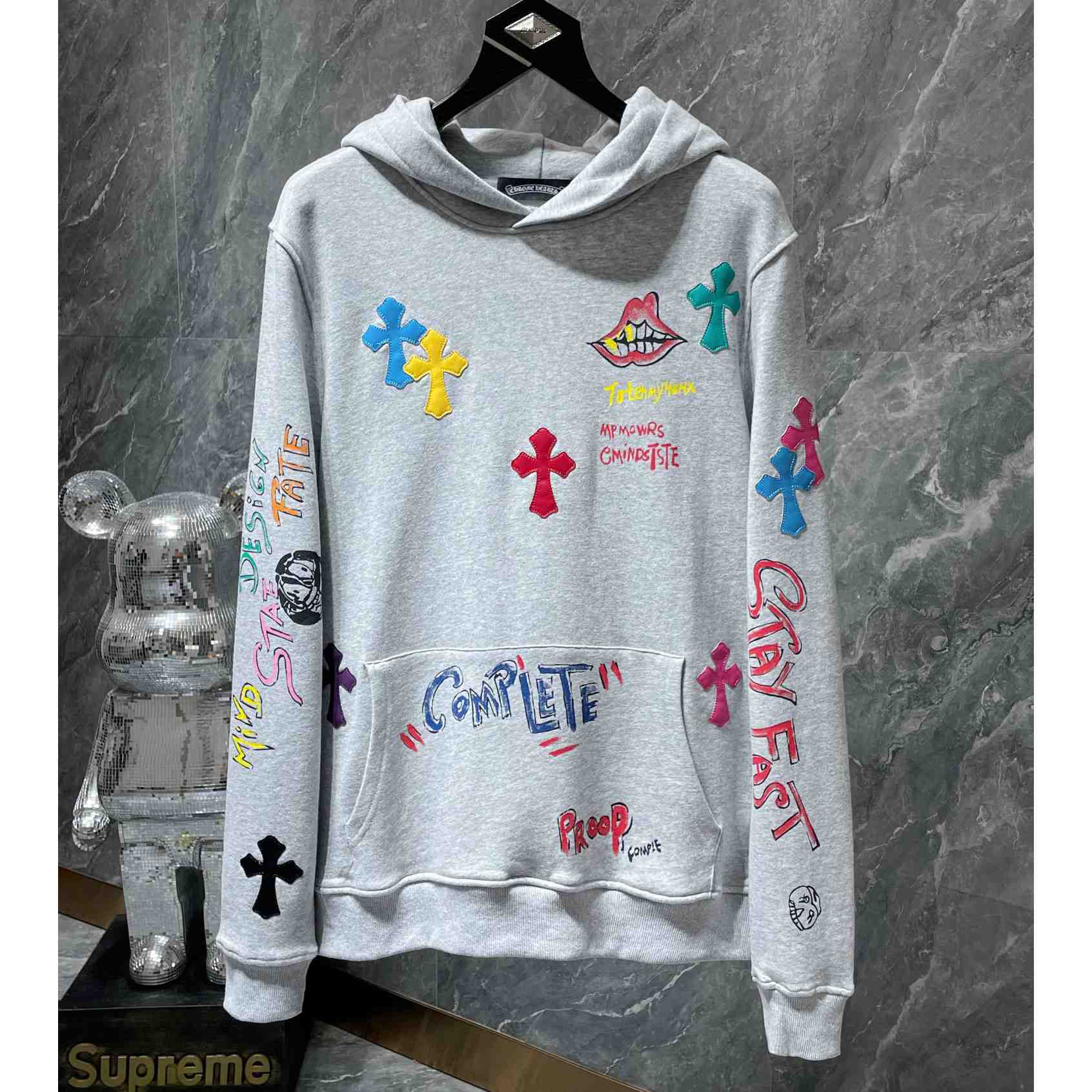 Chrome Heart Patchwork Hoodie - everydesigner