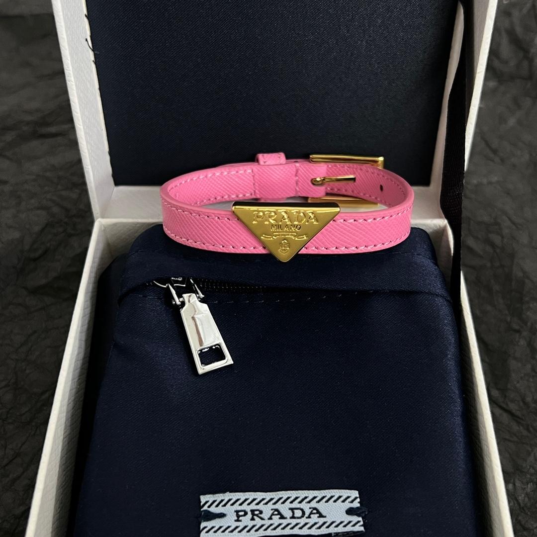 Prada Saffiano Leather Bracelet - everydesigner