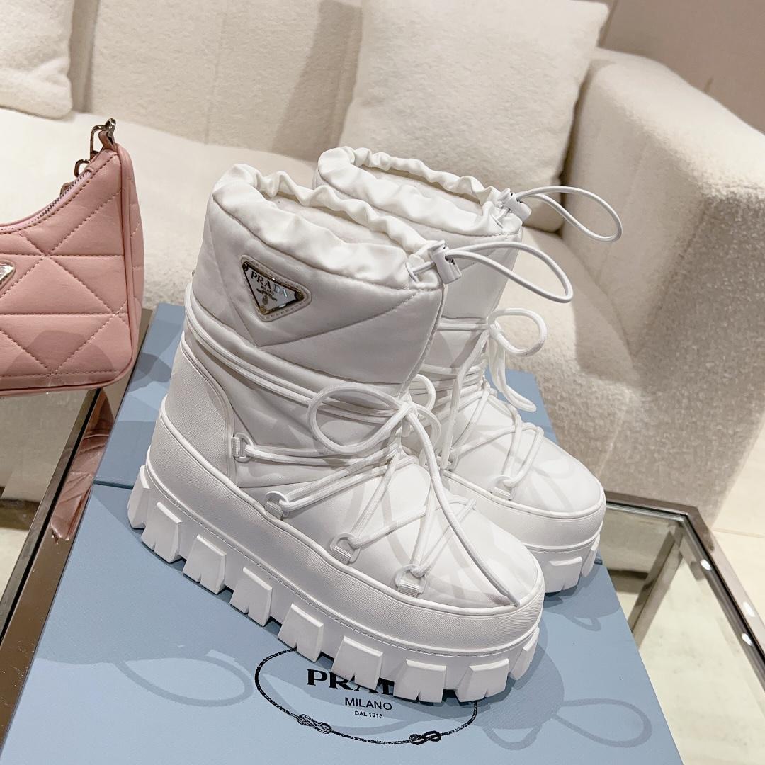 Prada Nylon Gabardine Après Ski Booties - everydesigner