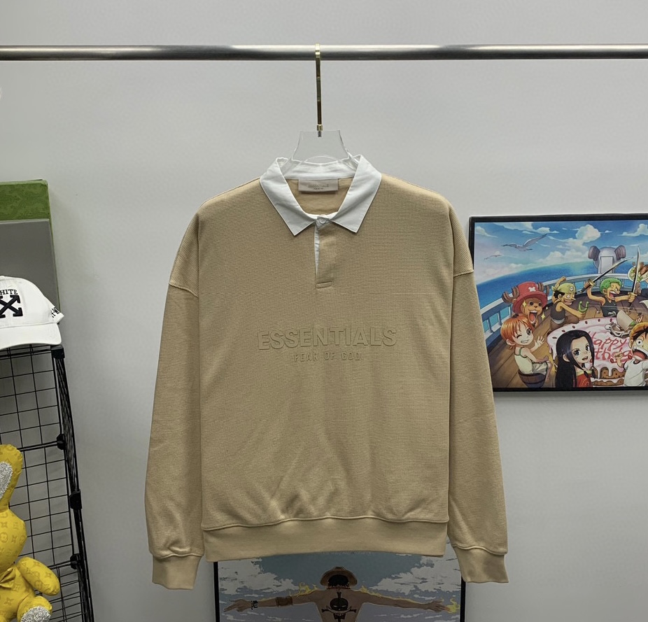 Fear of God Essentials Waffle Henley Rugby - everydesigner