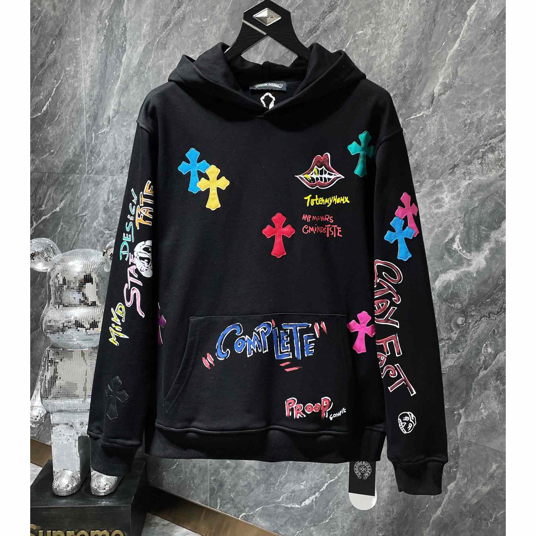 Chrome Heart Patchwork Hoodie - everydesigner