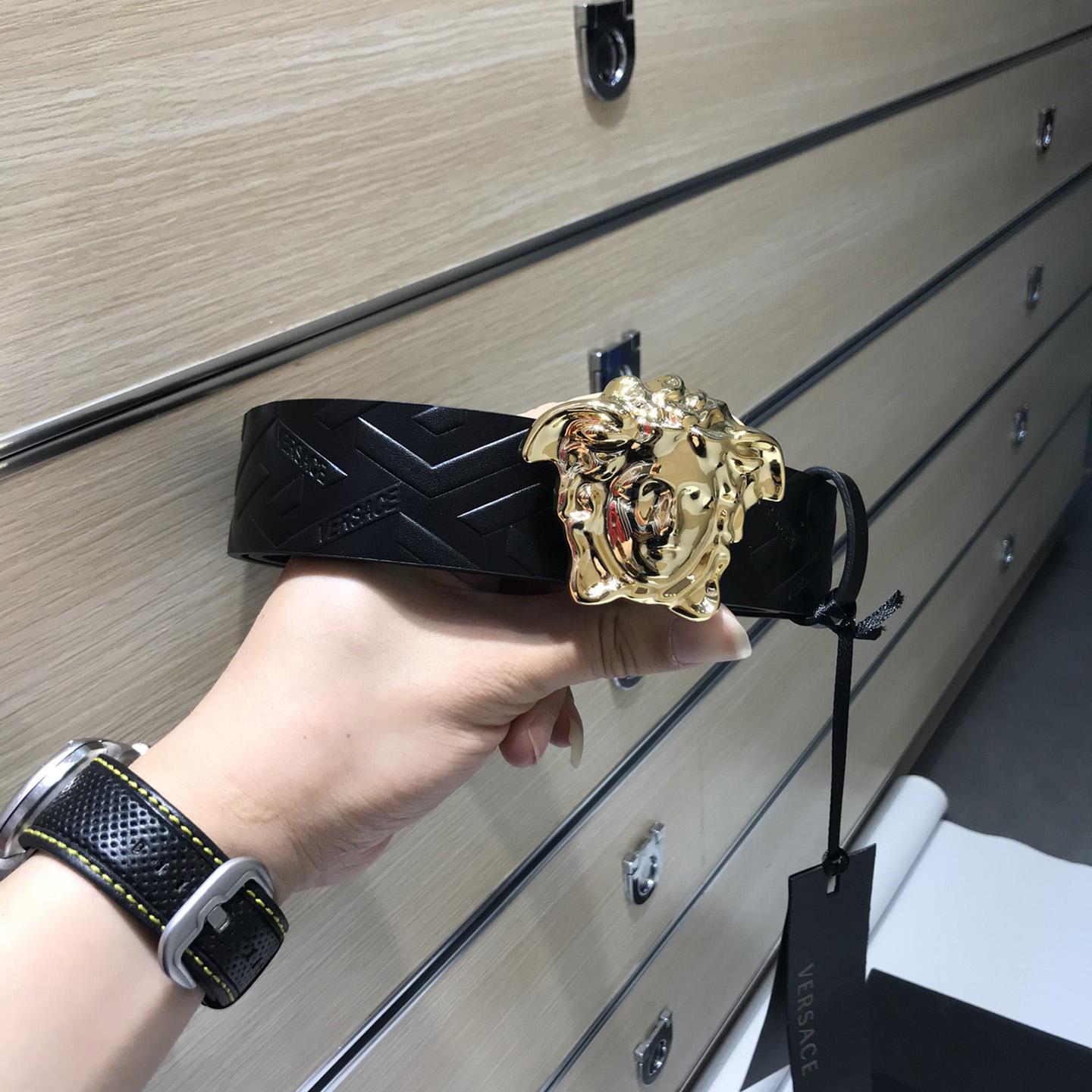 Versace Medusa Leathre Belt 38mm - everydesigner