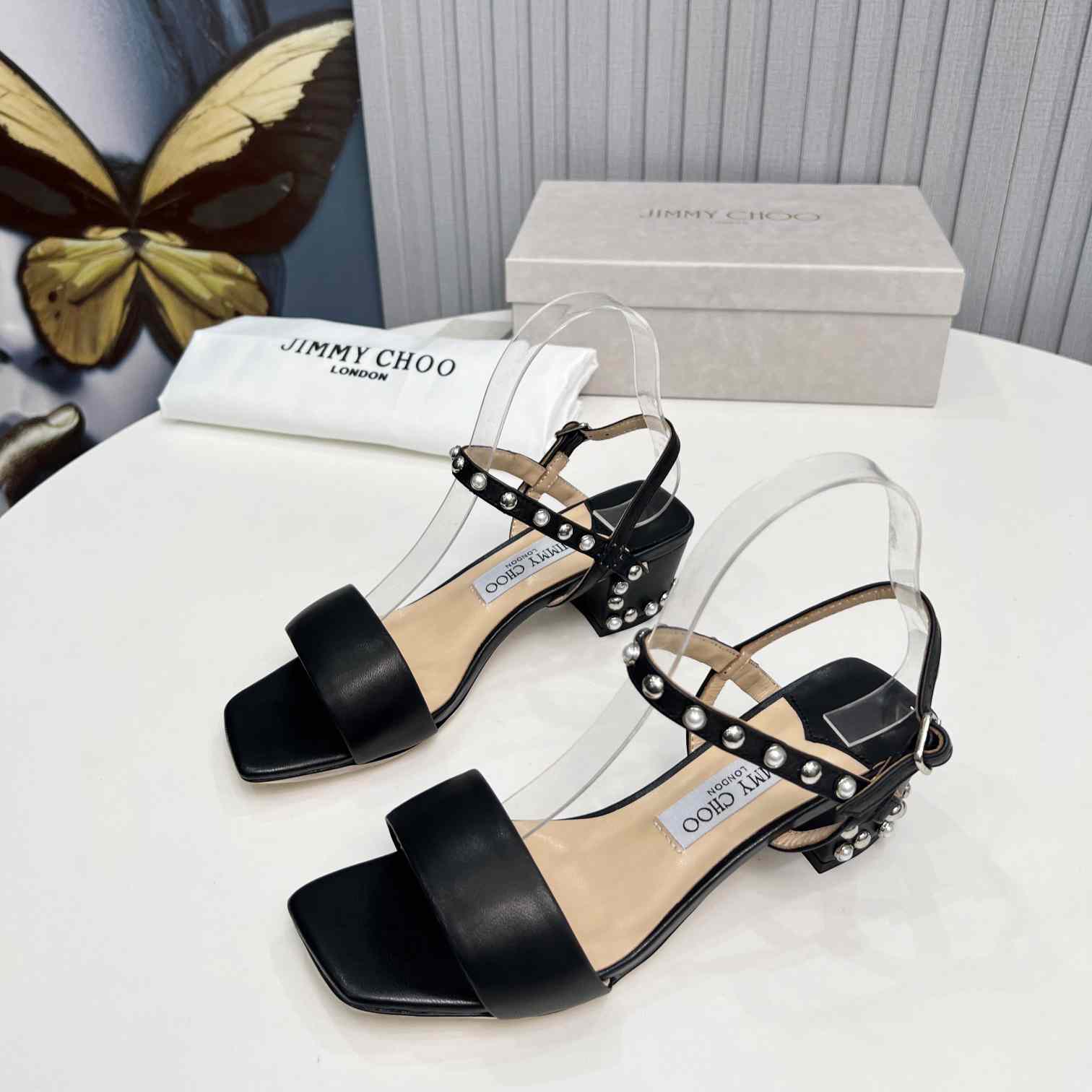 Jimmy Choo Aadra 45mm Sandals - everydesigner