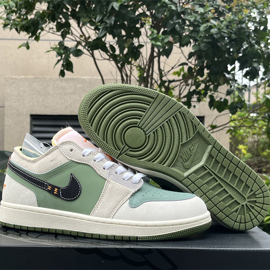 Air Jordan 1 Low Craft SE “Light Olive” Sneaker      FD6819-300 - everydesigner