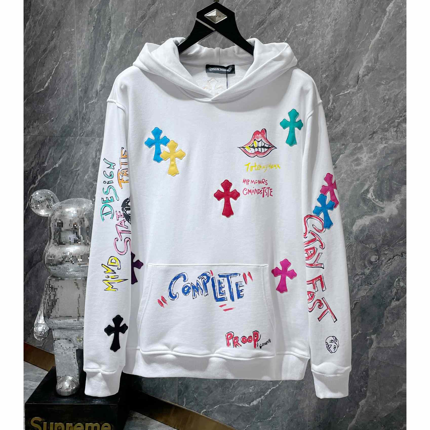 Chrome Heart Patchwork Hoodie - everydesigner