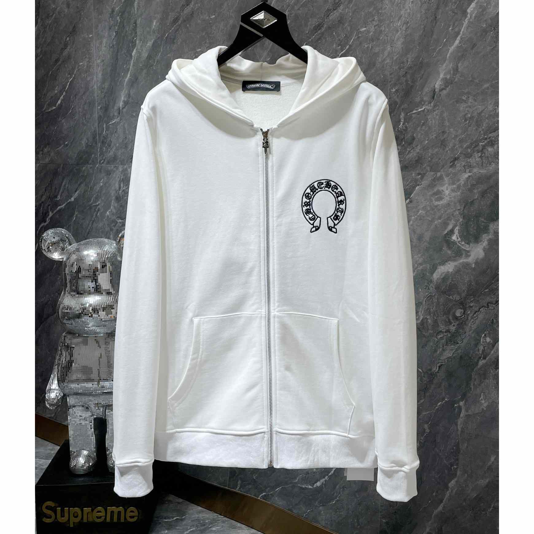 Chrome Heart Zip Up Hooded Sweatshirt  - everydesigner