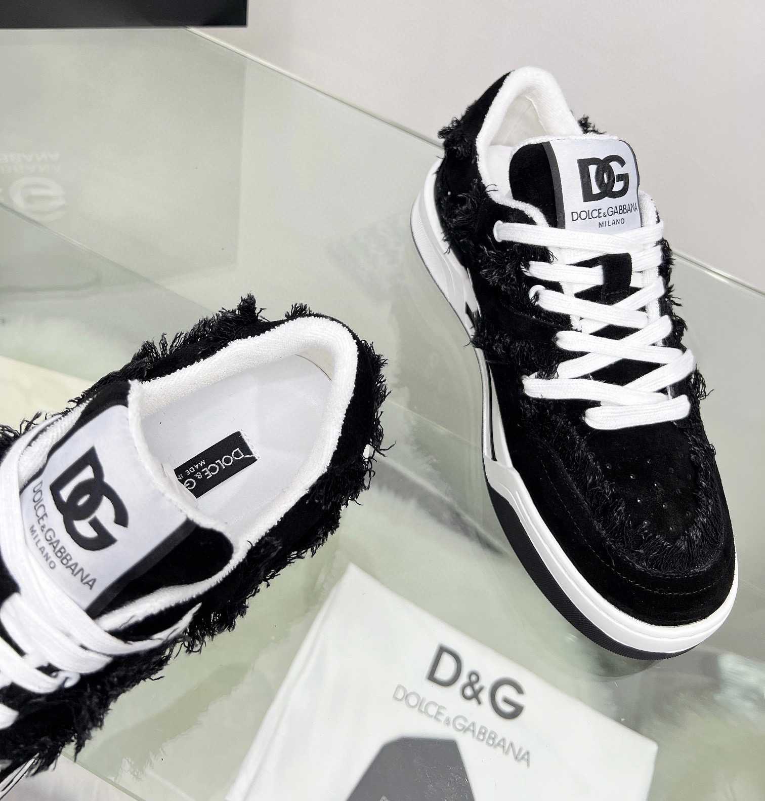 Dolce & Gabbana Denim New Roma Sneakers - everydesigner