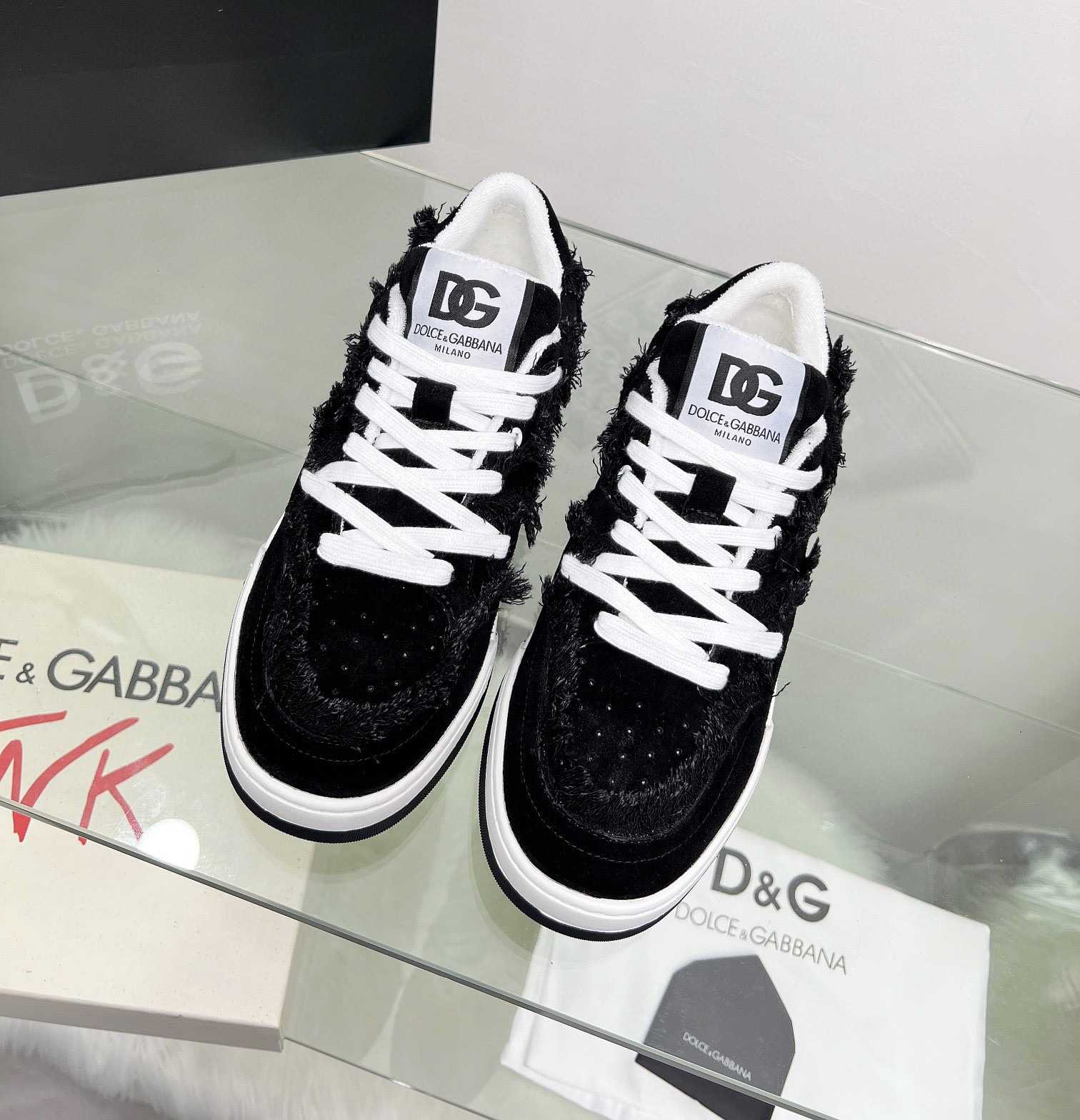 Dolce & Gabbana Denim New Roma Sneakers - everydesigner