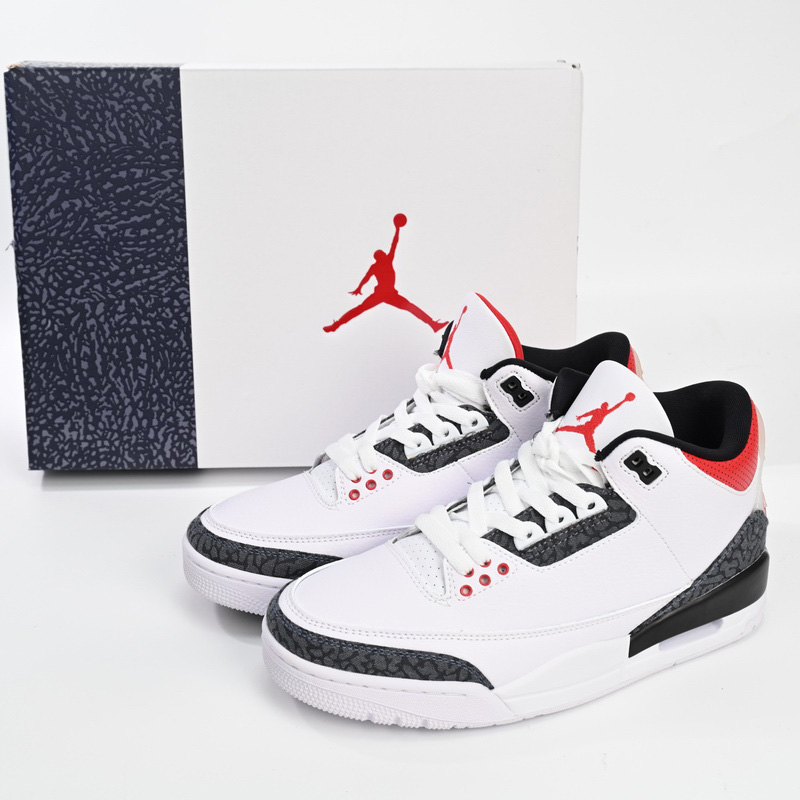 Air Jordan 3 SE DNM “Fire Red” Basketball Shoes   CZ6431-100  - everydesigner