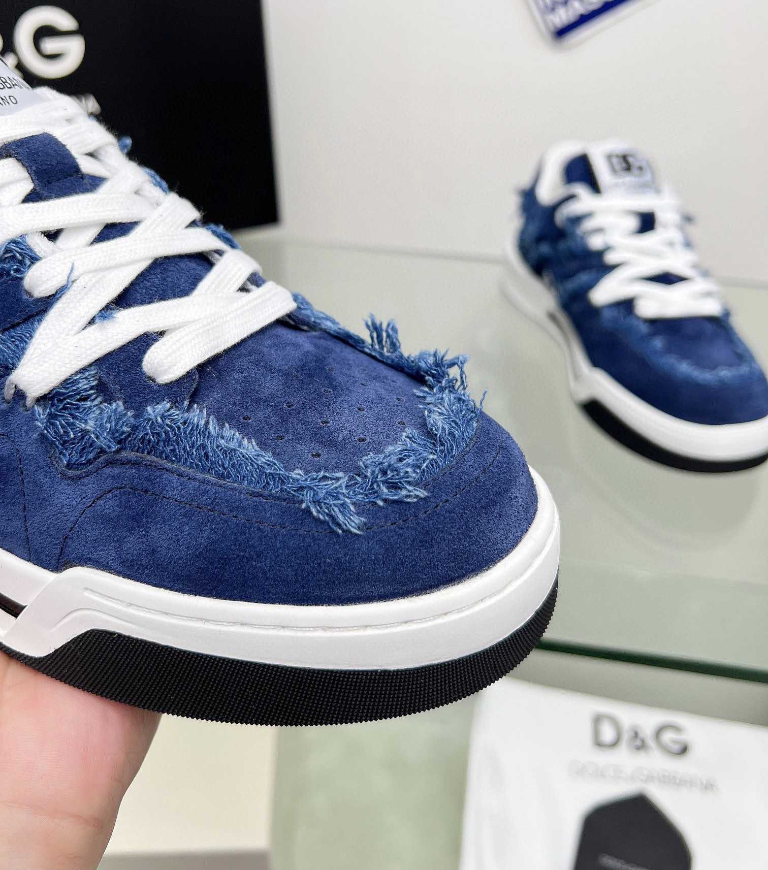 Dolce & Gabbana Denim New Roma Sneakers - everydesigner