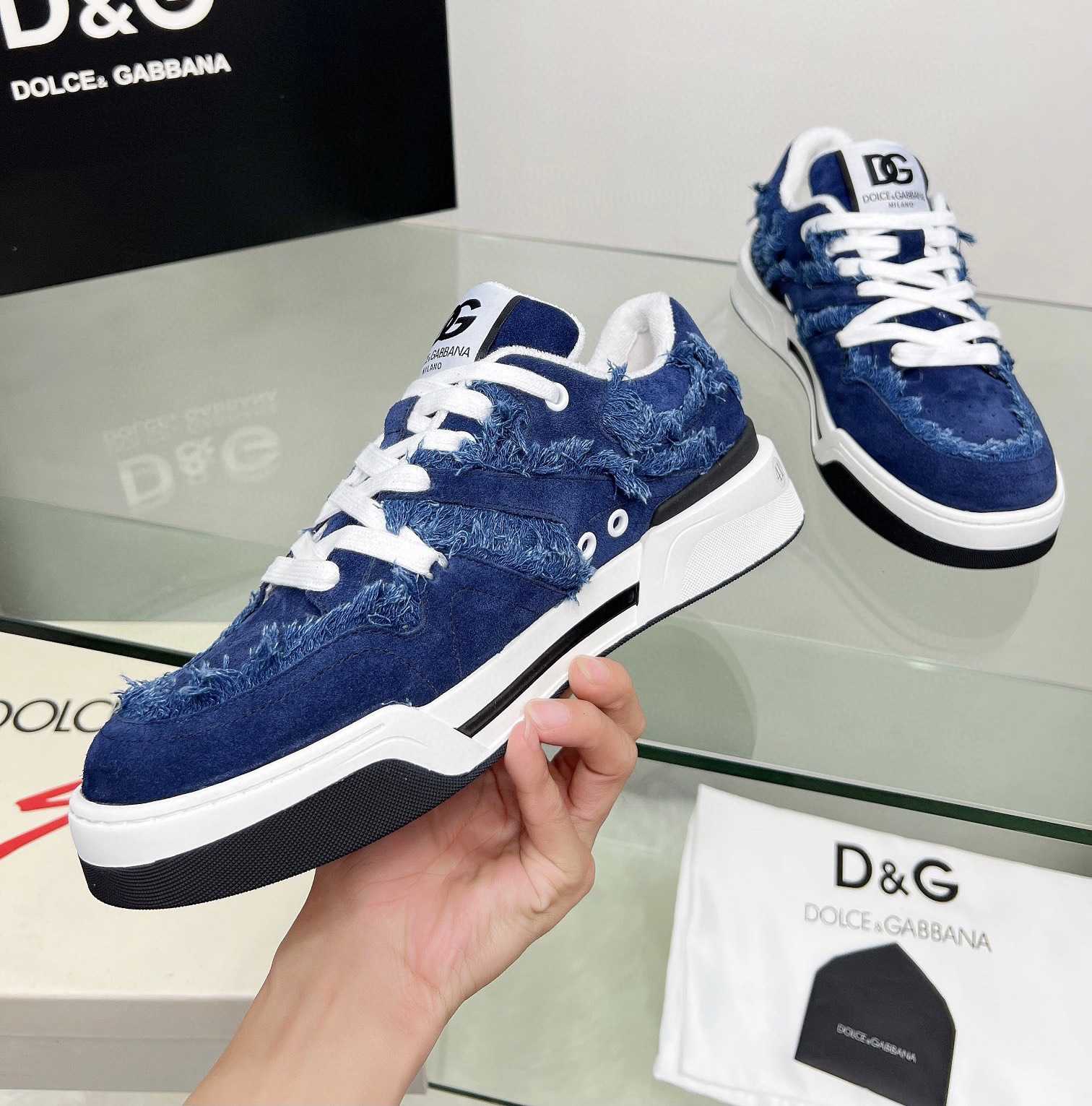 Dolce & Gabbana Denim New Roma Sneakers - everydesigner