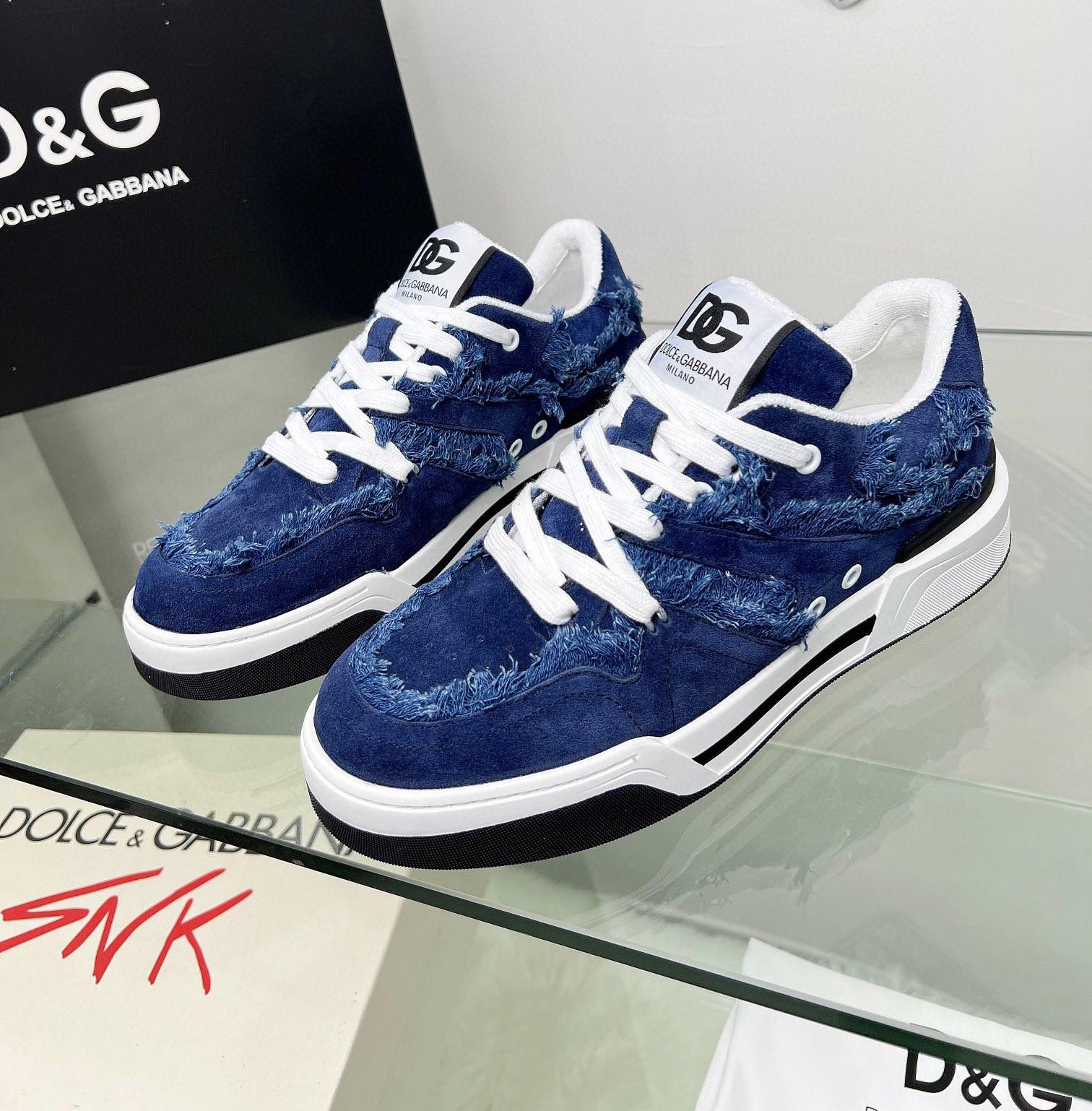 Dolce & Gabbana Denim New Roma Sneakers - everydesigner