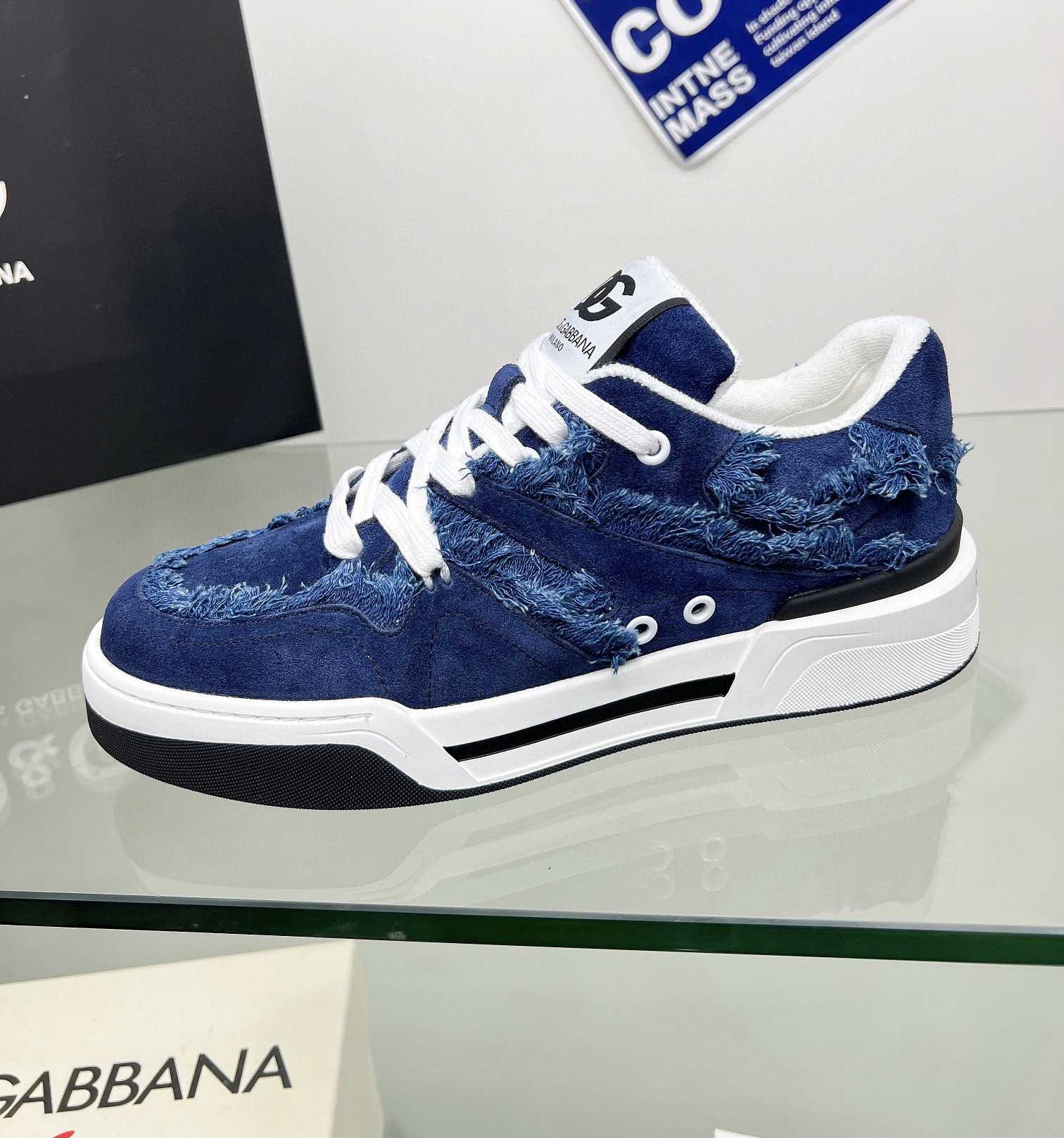 Dolce & Gabbana Denim New Roma Sneakers - everydesigner