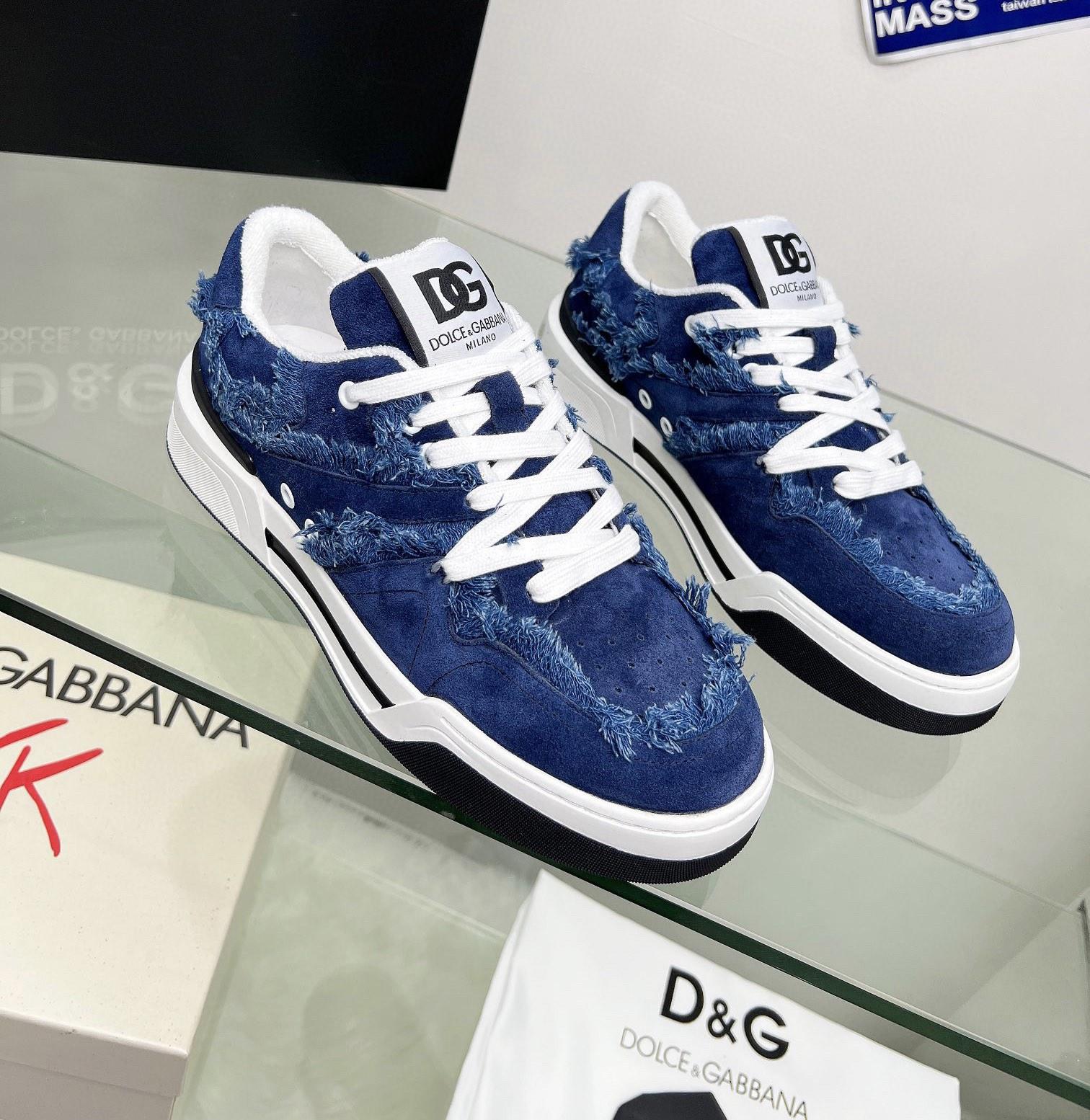 Dolce & Gabbana Denim New Roma Sneakers - everydesigner