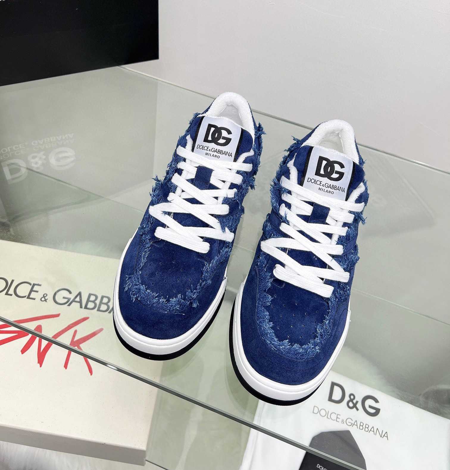 Dolce & Gabbana Denim New Roma Sneakers - everydesigner