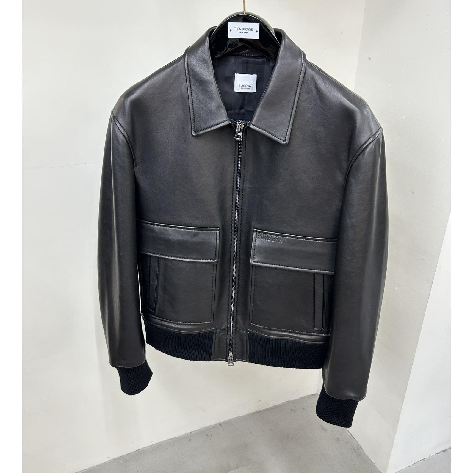 Burberry Leather Jacket   - everydesigner