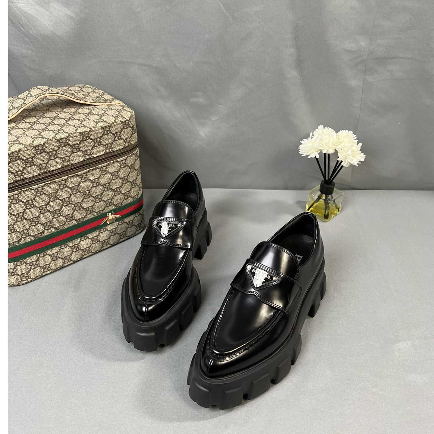 Prada Monolith 55mm Pointy Loafer - everydesigner