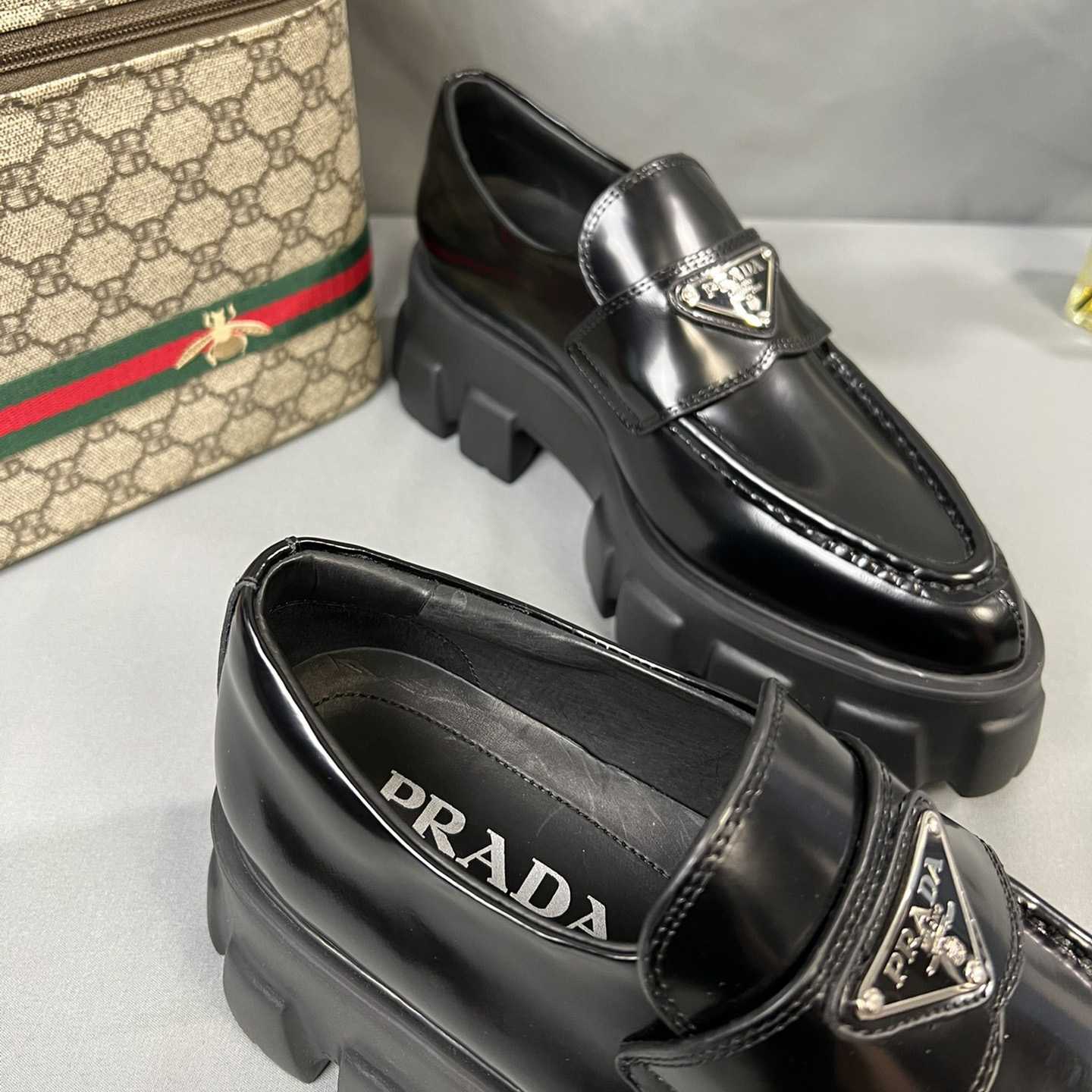 Prada Monolith 55mm Pointy Loafer - everydesigner