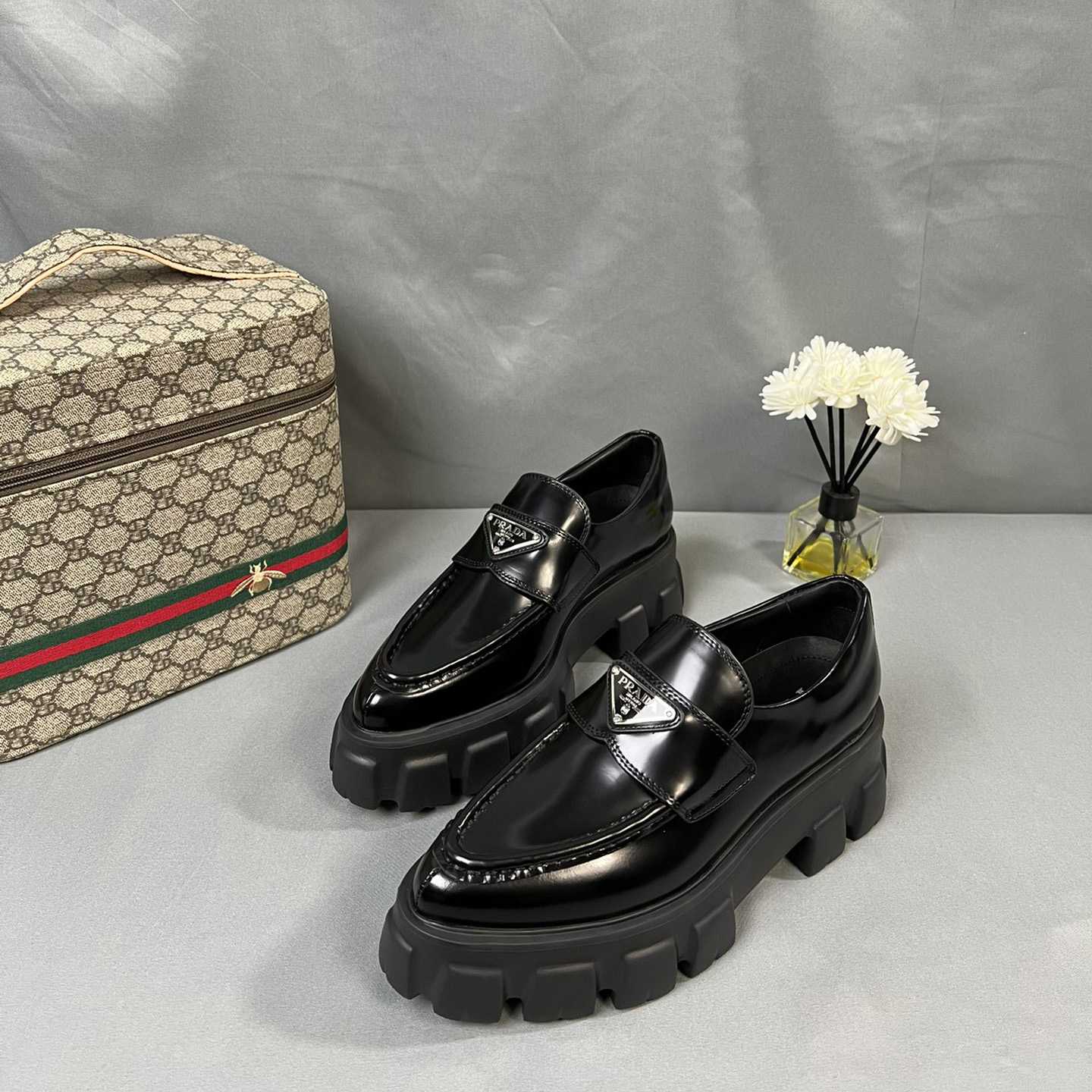 Prada Monolith 55mm Pointy Loafer - everydesigner