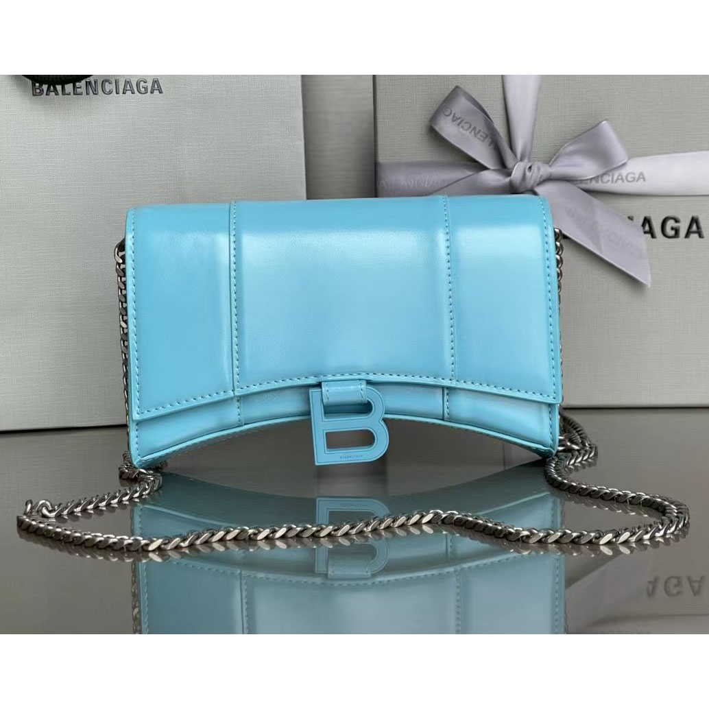 Balenciaga XS Hourglass Wallet Shoulder Bag  (19.3-11.9-4.8cm) - everydesigner