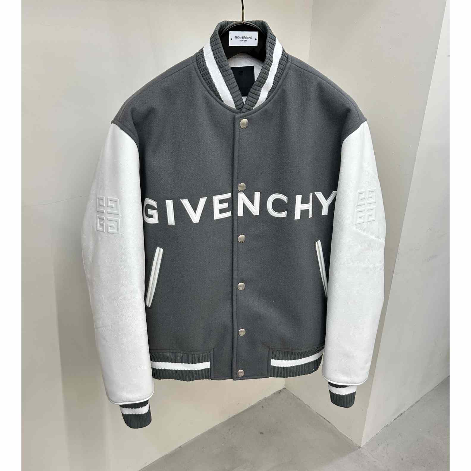 Givenchy Varsity Jacket In Wool And Leather - everydesigner