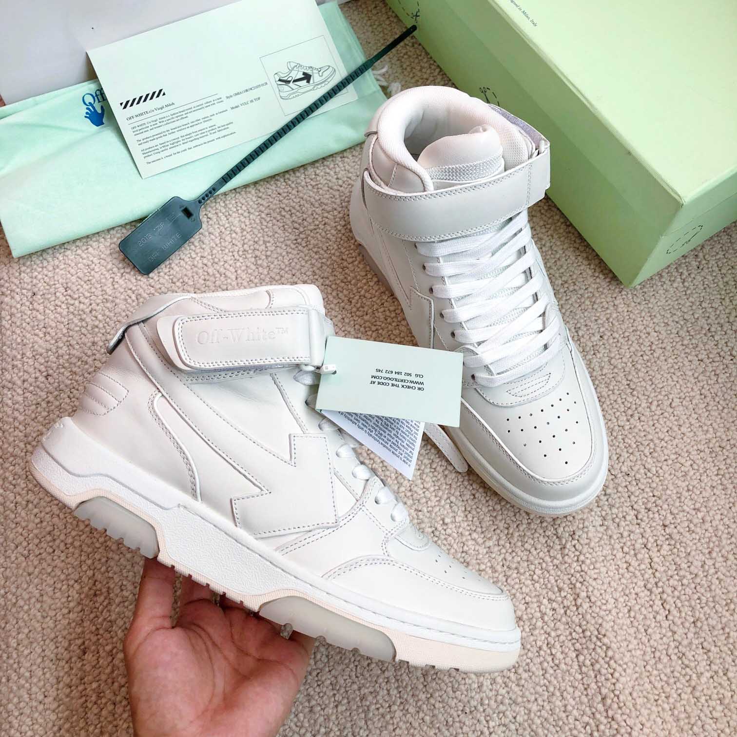 Off White Out Of Office Mid Top Sneaker - everydesigner