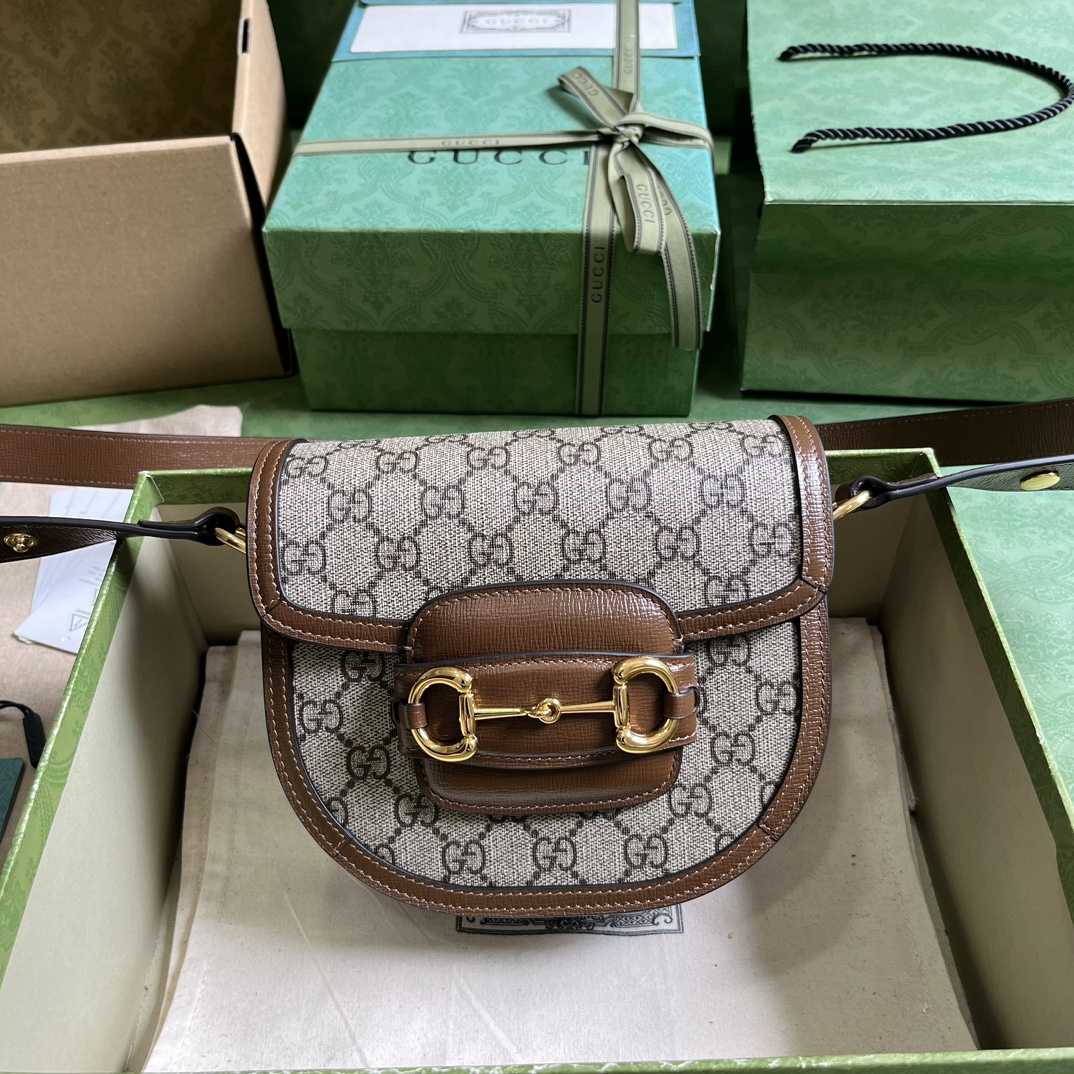 Gucci Horsebit 1955 Mini Rounded Bag (20x 13x 6cm) - everydesigner