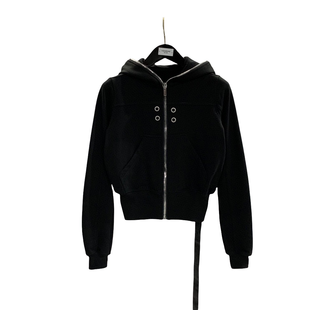 Rick Owens Eyelet-detail Zip-up Hoodie - everydesigner