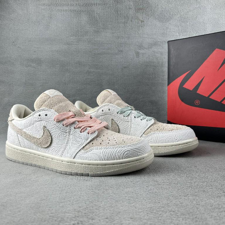 Chris Paul x Air Jordan 1 Low "Give Them Flowers" Sneaker   FZ0455-200 - everydesigner