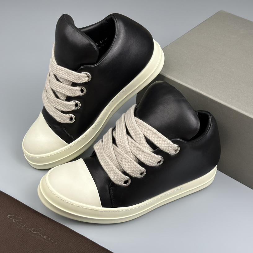 Rick Owens Lace-up Low-top Sneakers  - everydesigner