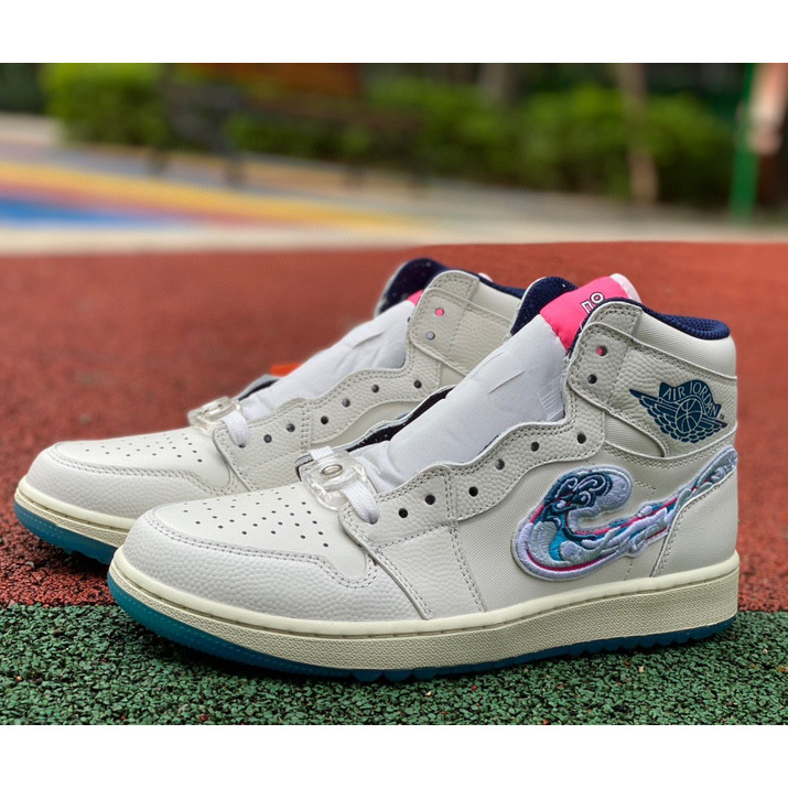 Michelle Wie West x Jordan Air Jordan 1 High Gof "Pebble Beach" Sneaker   FV3565-100 - everydesigner