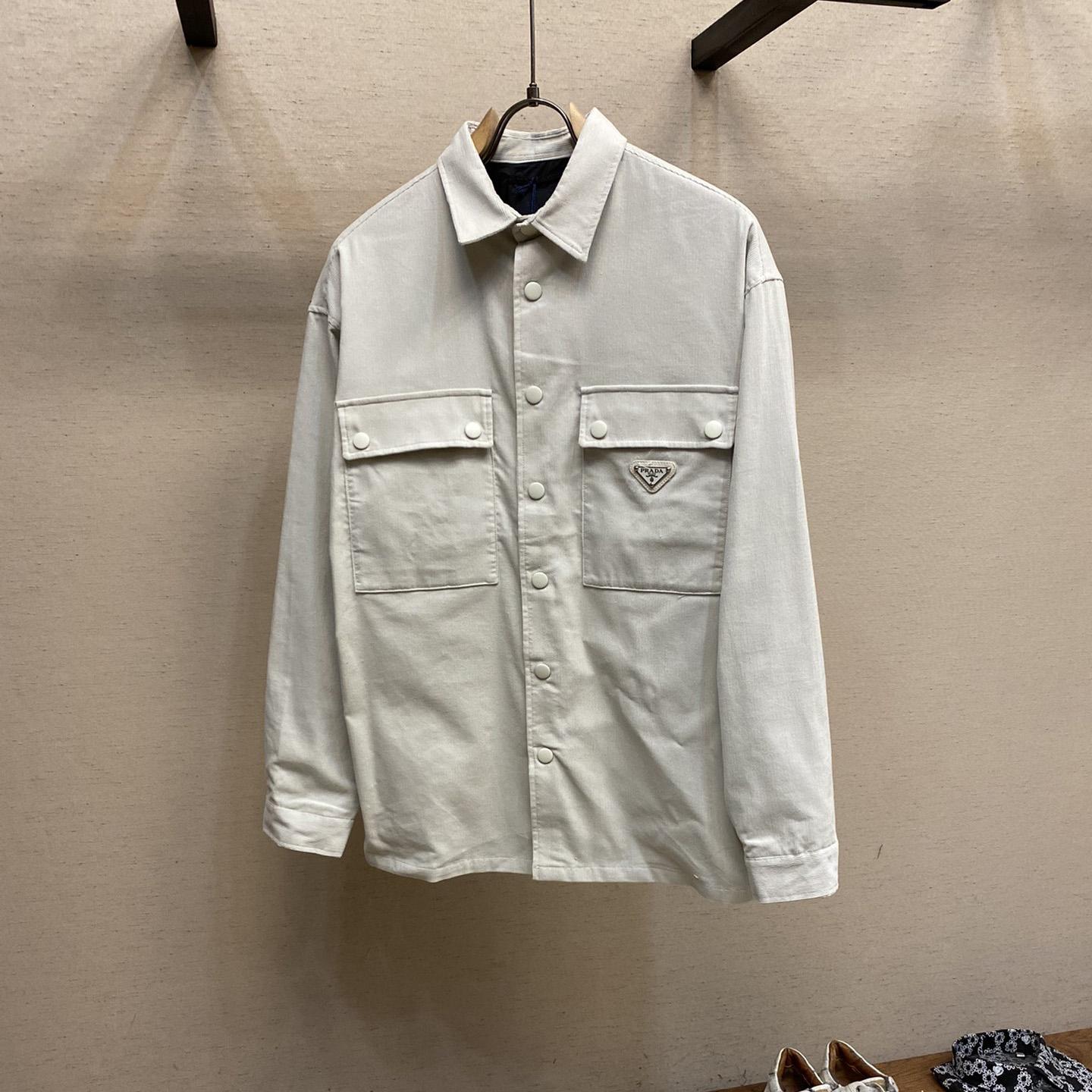 Prada Pinwale Corduroy Shirt - everydesigner