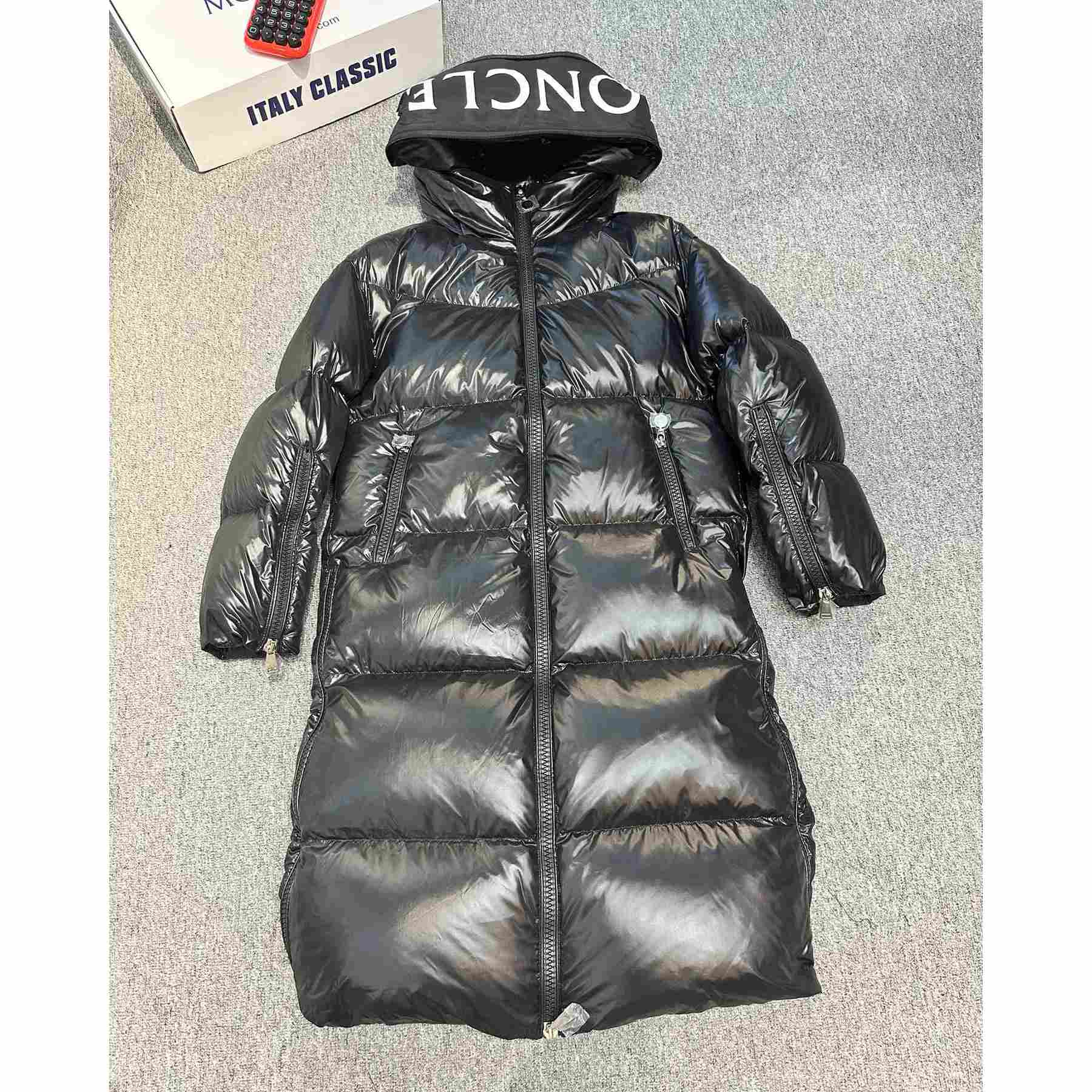 Moncler Huppelong Long Down Jacket - everydesigner