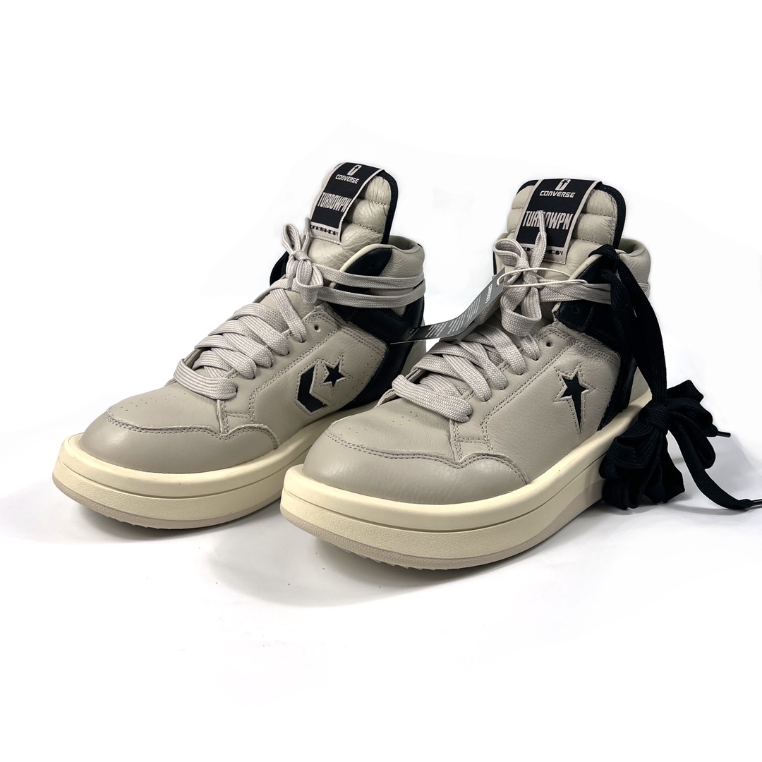 Rick Owens Drkshdw x Converse TurboWPN Leather Sneakers - everydesigner