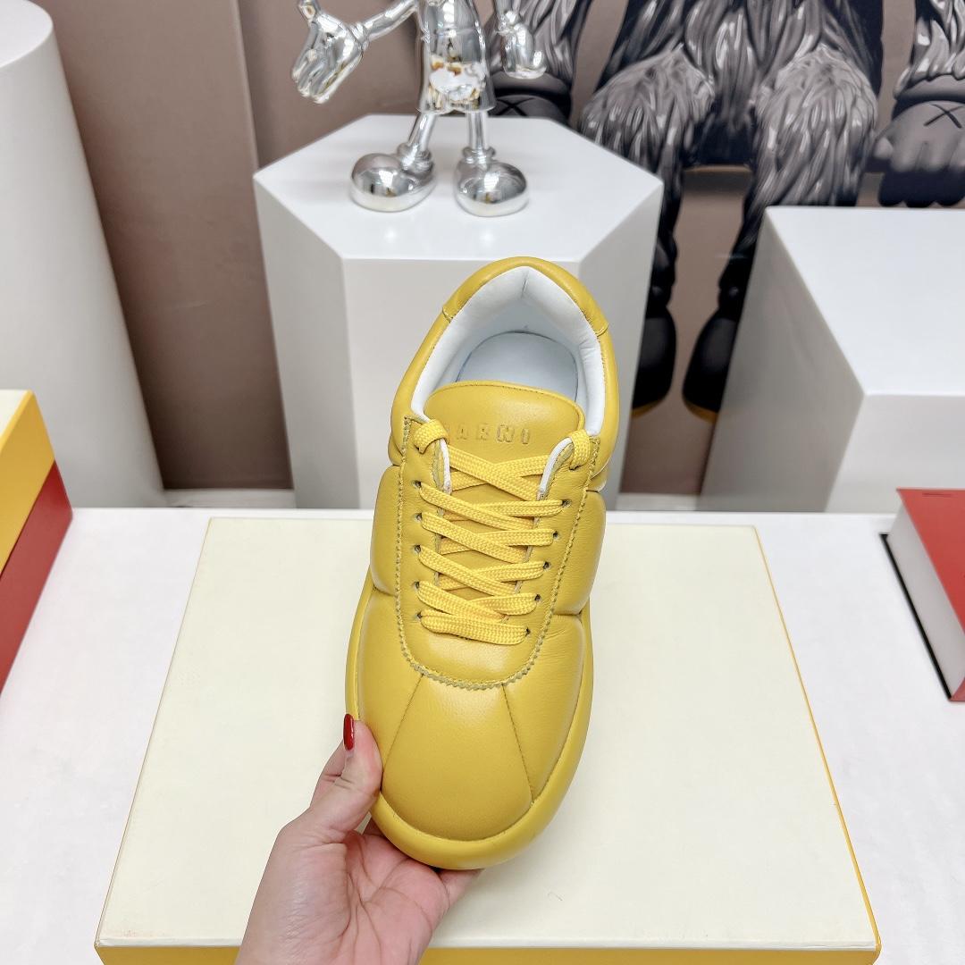 Marni Yellow Leather Bigfoot 2.0 Sneaker - everydesigner