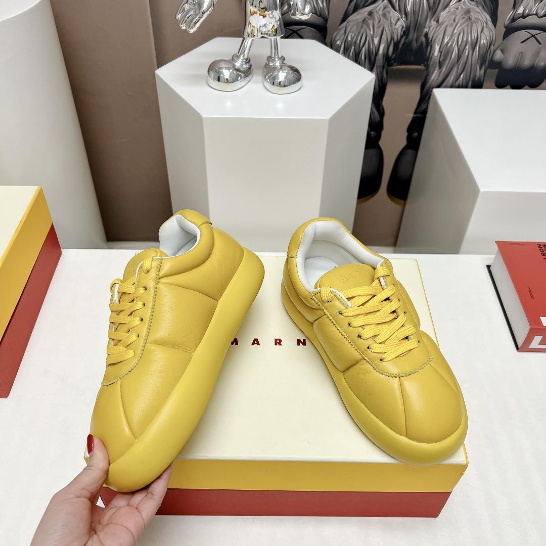 Marni Yellow Leather Bigfoot 2.0 Sneaker - everydesigner